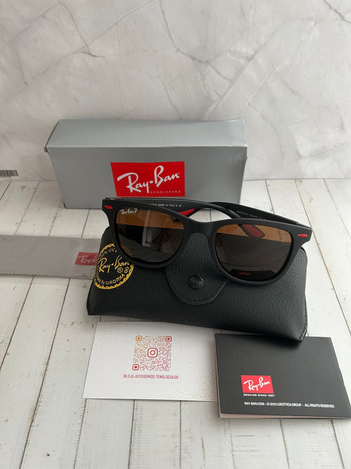 Ray-Ban Liteforce Preto C/ Lente Castanha 👩🧔