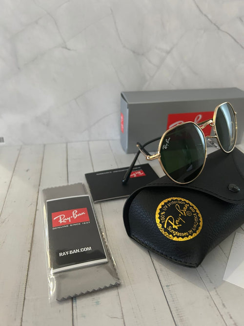 Ray Ban Hexagonal Gold Edition