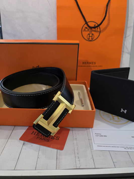 Hermès Paris – Cinto & Carteira  105cm