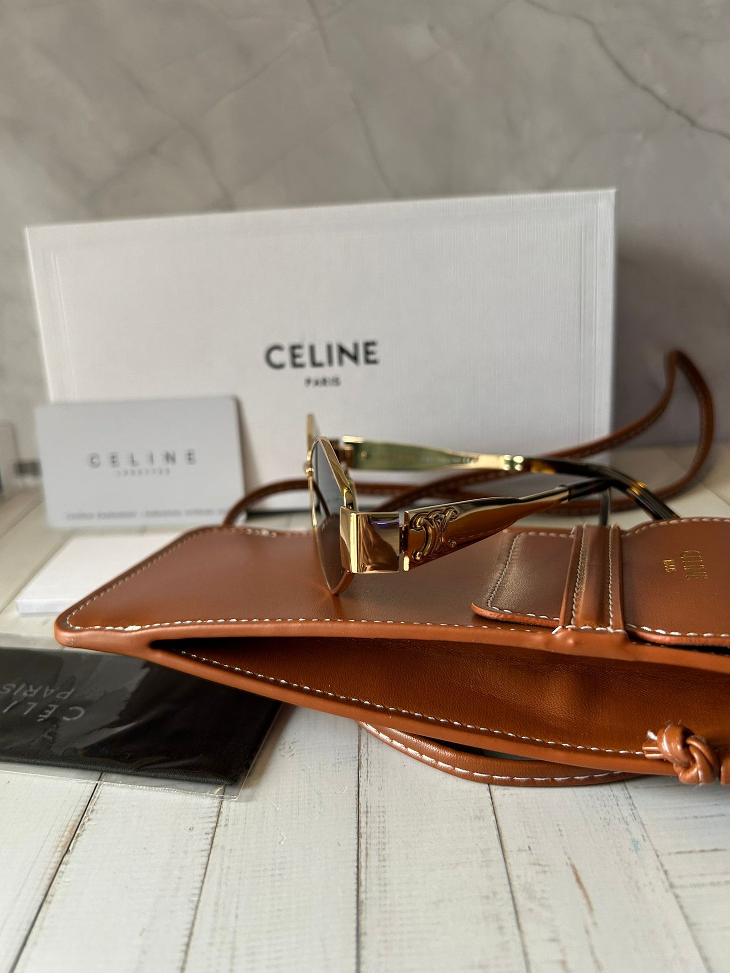 Óculos Celine Lente Castanha Premium