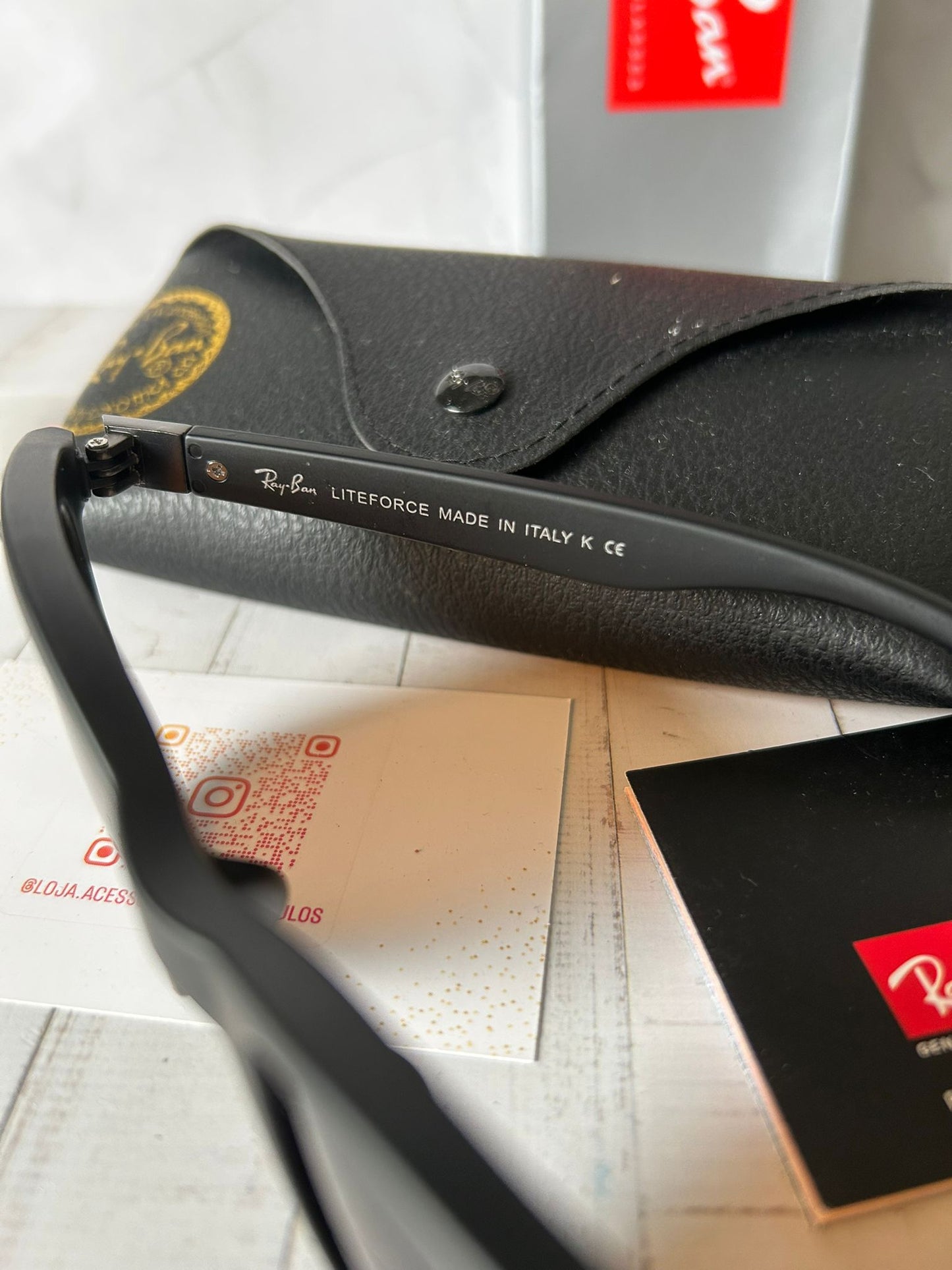 Ray-Ban Liteforce Preto C/ Lente Castanha 👩🧔
