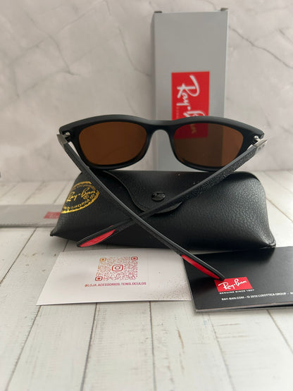 Ray-Ban Liteforce Preto C/ Lente Castanha 👩🧔